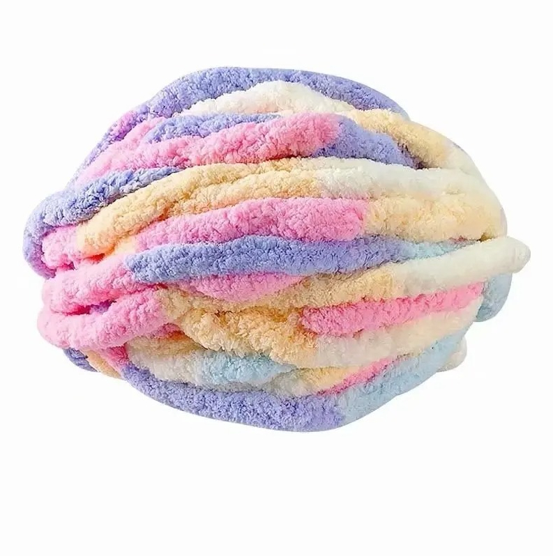Woven Scarf Blanket - DIY Velvet Thick Yarn Blanket Hand-woven